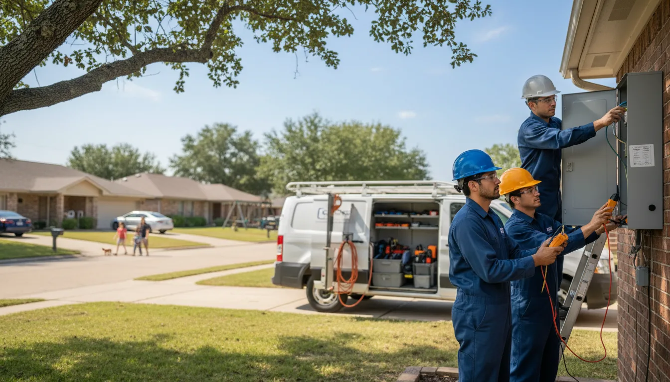 Certified electrician providing emergency electrical services in Walton, NE